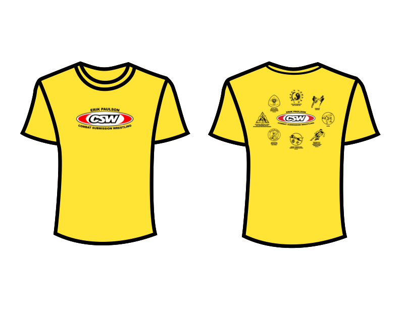 CSW School Shirt 02 Yellow Red Logo