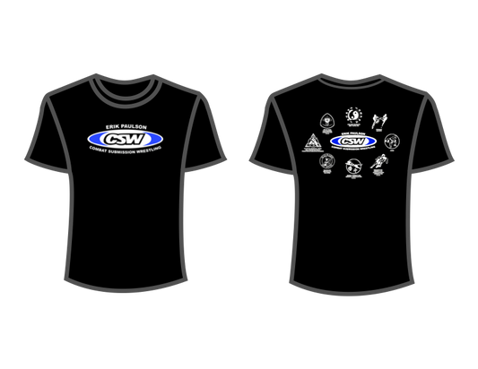 CSW School Shirt - 00 - Black - Blue Logo