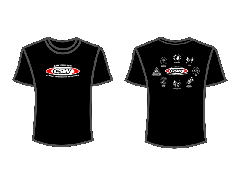 CSW School Shirt - 10 - Black - Red Logo